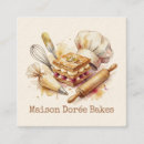 Search for modern bakery business cards Pastry chef