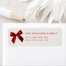 Search for red ribbon return address labels Vintage