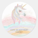 Search for cute unicorn stickers Gold glitter