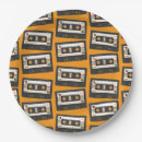 Search for cassette tape paper plates Birthday