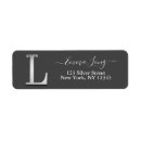 Search for monogram l return address labels Letter