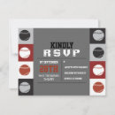 Search for baseball 4x5 invitations Red