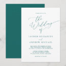 Search for teal green wedding invitations Minimalist
