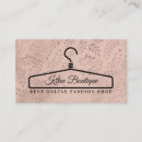 Search for hanger business cards Boutique