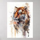 Search for tiger posters Watercolor