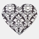 Search for damask heart stickers White