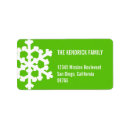Search for snow flake return address labels Modern