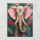 Search for colorful elephants postcards Flowers