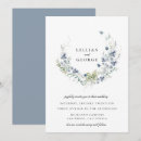 Search for blue winter wedding invitations Floral