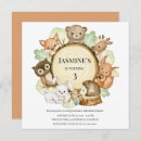 Search for woodland animals birthday invitations Rustic wood