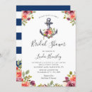 Search for navy blue bridal brunch invitations Stripes