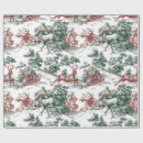 Search for santa toile wrapping paper Reindeer