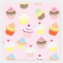 Search for cupcake birthday party stickers Pink