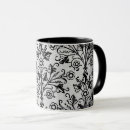 Search for grey damask mugs Elegant