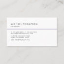 Search for colour consultant business cards Minimal