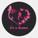 Search for breast cancer butterfly stickers Pink