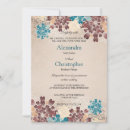 Search for teal and brown wedding invitations Flourish
