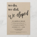 Search for marriage invitations Eloped