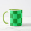 Search for green light mugs Chequered
