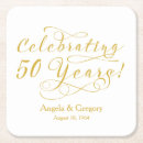 Search for 50th anniversary coasters Typography