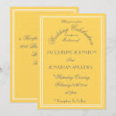 Search for yellow and grey wedding invitations Classic