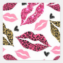Search for lip pattern stickers Kiss
