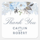 Search for romantic floral watercolor stickers Dusty blue