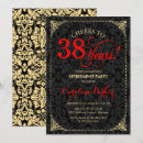 Search for red black gold invitations Glam