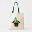 Search for pug tote bags Flower leaves