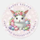 Search for easter bunny name stickers Pink