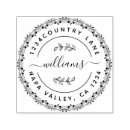 Search for return label rubber stamps Elegant circle logo