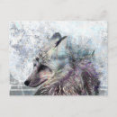 Search for winter snow wolf postcards Animals