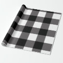 Search for black and white buffalo check wrapping paper Party