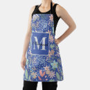 Search for blue flower aprons Garden