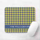 Search for blue plaid pattern mousepads Geometric