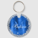 Search for blue silver key rings Glitter