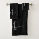 Search for black and silver bath towels Monogrammed