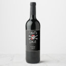 Search for pirate wine labels Black