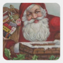 Search for retro santa claus stickers Old fashioned christmas