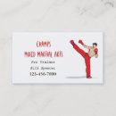 Search for martial arts business cards Fighter