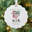 Search for flamingo christmas tree decorations Tropical