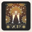 Search for new years eve coasters Champagne glasses