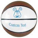 Search for blue basketballs Illustration