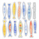 Search for blue and orange stickers Italian