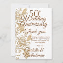 Search for 50th anniversary wedding thank you cards Floral