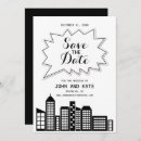 Search for skyline invitations Black and white