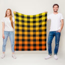 Search for orange gingham blankets Black