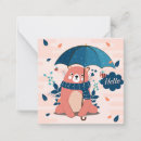 Search for rainy note cards Cute
