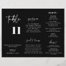 Search for black wedding programs Calligraphy script