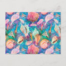 Search for pink seashells postcards Watercolor